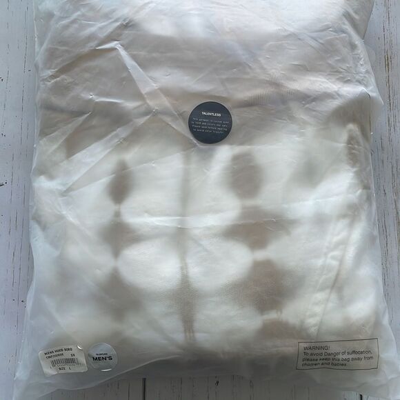 Nwt- Talentless Border Wash Heavyweight Hoodie Men's Size Large In Color Sand. - Picture 2 of 8